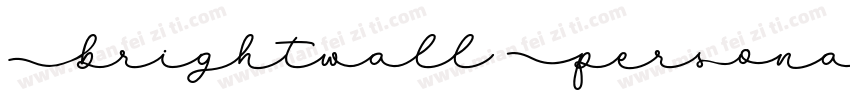 Brightwall Personal Use字体转换